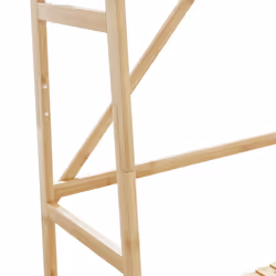 vidaXL Clothes Rack with Shelves 110x40x180 cm Bamboo coat rack - Additional view 5