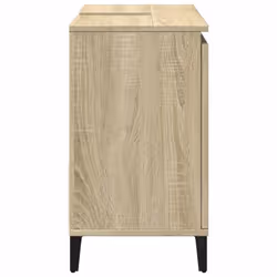vidaXL Bathroom Cabinet Storage Cabinet Cupboard Sonoma Oak Engineered Wood - Additional view 4
