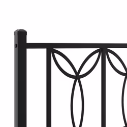 vidaXL Metal Bed Frame with Headboard Home Bed Base Bedstead - black, 183 x 213 cm/ with headboard & footboard - Additional view 6