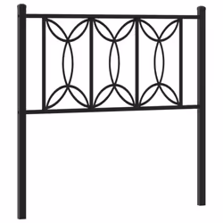 VidaXL 376156, Black, Steel, 90 cm, 950 mm, 90 cm, 30 mm