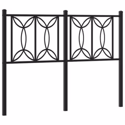 VidaXL 376159, Black, Steel, 120 cm, 1250 mm, 90 cm, 30 mm