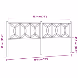 VidaXL 376165 headboard/footboard Black - Additional view 6