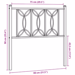 VidaXL 376213 headboard/footboard White - Additional view 6
