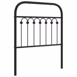 VidaXL 376626, Black, Steel, 75 cm, 800 mm, 100 cm, 30 mm