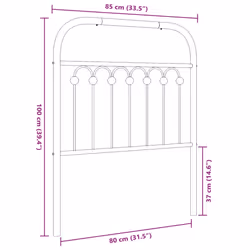 VidaXL 376627 headboard/footboard Black - Additional view 6