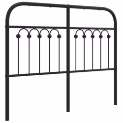 VidaXL 376631, Black, Steel, 120 cm, 1250 mm, 100 cm, 30 mm