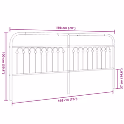 VidaXL 376637 headboard/footboard Black - Additional view 6