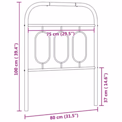 VidaXL 377143 headboard/footboard Black - Additional view 6