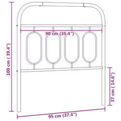 VidaXL 377146 headboard/footboard Black - Additional view 6