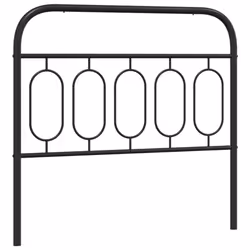 VidaXL 377147, Black, Steel, 107 cm, 1120 mm, 100 cm, 30 mm
