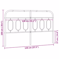 VidaXL 377151 headboard/footboard Black - Additional view 6