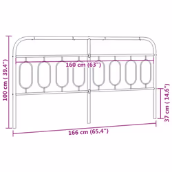 VidaXL 377152 headboard/footboard Black - Additional view 6