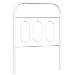 VidaXL 377192, White, Steel, 75 cm, 800 mm, 100 cm, 30 mm