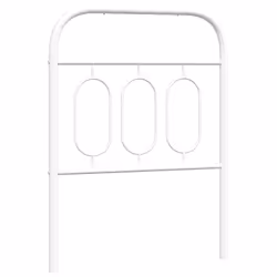 VidaXL 377193, White, Steel, 80 cm, 850 mm, 100 cm, 30 mm