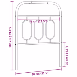 VidaXL 377193 headboard/footboard White - Additional view 6
