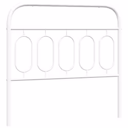 VidaXL 377195, White, Steel, 100 cm, 1050 mm, 100 cm, 30 mm