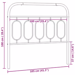 VidaXL 377195 headboard/footboard White - Additional view 6