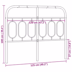 VidaXL 377197 headboard/footboard White - Additional view 6