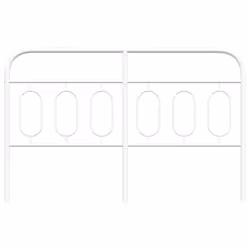 VidaXL 377199 headboard/footboard White - Additional view 4