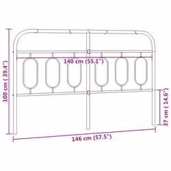 VidaXL 377199 headboard/footboard White - Additional view 6