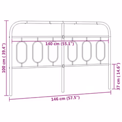 VidaXL 377201 headboard/footboard White - Additional view 6