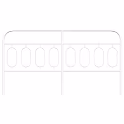 VidaXL 377203 headboard/footboard White - Additional view 4