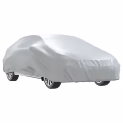 vidaXL Car Cover for Sedan with Buckle Straps Full Waterproof Cover Silver L