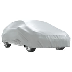 vidaXL Car Cover for Sedan with Buckle Straps Full Waterproof Cover Silver L