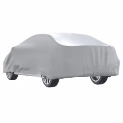 vidaXL Car Cover for Sedan with Buckle Straps Full Waterproof Cover Silver L - Additional view 6