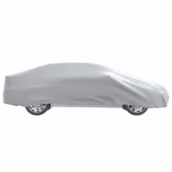 vidaXL Car Cover for Sedan with Buckle Straps Full Waterproof Cover Silver XXL - Additional view 5