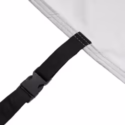 vidaXL Car Cover for Sedan with Buckle Straps Full Waterproof Cover Silver XXL - Additional view 8