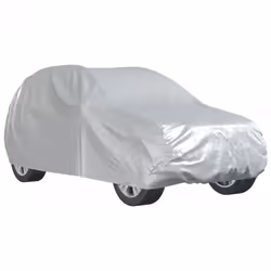 vidaXL Car Cover for SUV with Buckle Straps Full Waterproof Cover Silver L