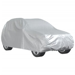 vidaXL Car Cover for SUV with Buckle Straps Full Waterproof Cover Silver L