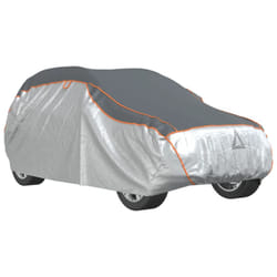 vidaXL Car Cover for SUV Hail Protection Full Waterproof M Grey and Silver