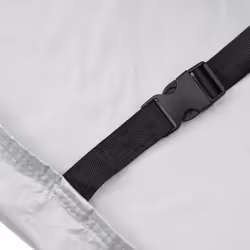 vidaXL Car Cover for Sedan with Buckle Straps Full Waterproof Silver M PEVA - Additional view 8
