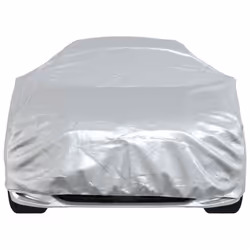 vidaXL Car Cover for Sedan with Buckle Straps Full Waterproof Silver XXL PEVA - Additional view 4
