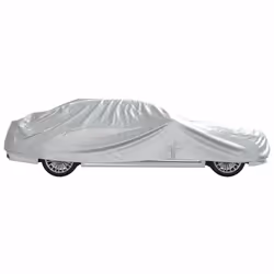 vidaXL Car Cover for Sedan with Buckle Straps Full Waterproof Silver XXL PEVA - Additional view 5