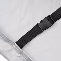 vidaXL Car Cover for Sedan with Buckle Straps Full Waterproof Silver XXL PEVA - Additional view 8