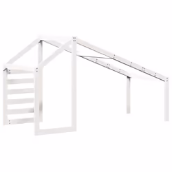 vidaXL Kids' Bed Roof Bed Canopy Rooftop White 198x87x113 cm Solid Wood Pine - Additional view 5