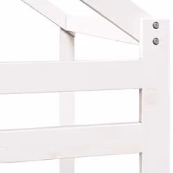 vidaXL Kids' Bed Roof Bed Canopy Rooftop White 198x87x113 cm Solid Wood Pine - Additional view 6