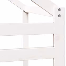 vidaXL Kids' Bed Roof Bed Canopy Rooftop White 198x97x113 cm Solid Wood Pine - Additional view 6