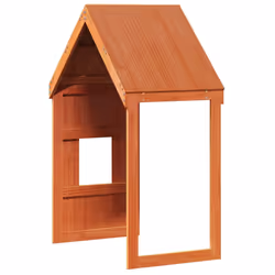 vidaXL Kids' Bed Roof Bed Canopy Wax Brown 60x89x134.5 cm Solid Wood Pine - Additional view 5