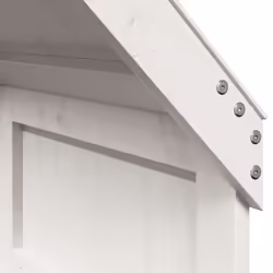 vidaXL Kids' Bed Roof Bed Canopy Rooftop White 60x99x139.5 cm Solid Wood Pine - Additional view 6