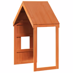 vidaXL Kids' Bed Roof Bed Canopy Wax Brown 60x99x139.5 cm Solid Wood Pine - Additional view 5