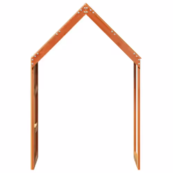 vidaXL Kids' Bed Roof Bed Canopy Wax Brown 55x99x139.5 cm Solid Wood Pine - Additional view 4