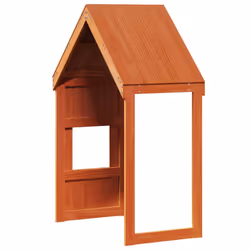 vidaXL Kids' Bed Roof Bed Canopy Wax Brown 55x99x139.5 cm Solid Wood Pine - Additional view 5