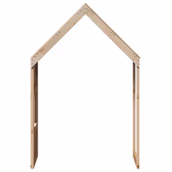 vidaXL Kids' Bed Roof Bed Canopy Bed Rooftop 55x84x132 cm Solid Wood Pine - Additional view 4