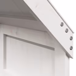 vidaXL Kids' Bed Roof Bed Canopy Rooftop White 55x84x132 cm Solid Wood Pine - Additional view 6