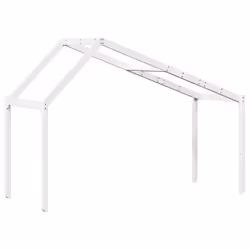 vidaXL Kids' Bed Roof Kids Bed Canopy White 213x85.5x144.5 cm Solid Wood Pine - Additional view 5