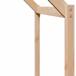 vidaXL Kids' Bed Roof Bed Canopy Bed Rooftop 203x95.5x142 cm Solid Wood Pine - Additional view 6